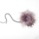 Mauve - Faux Fur Pom Poms-2