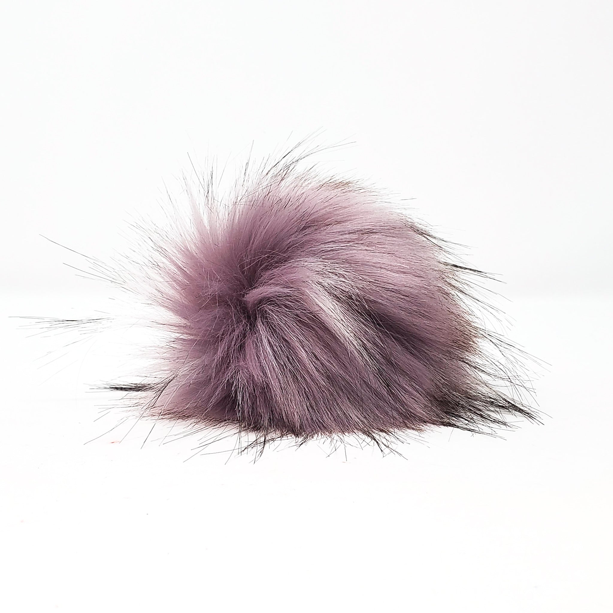 Mauve - Faux Fur Pom Poms