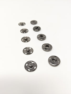 Metal Snaps (10 Pack) -- Black Gunmetal