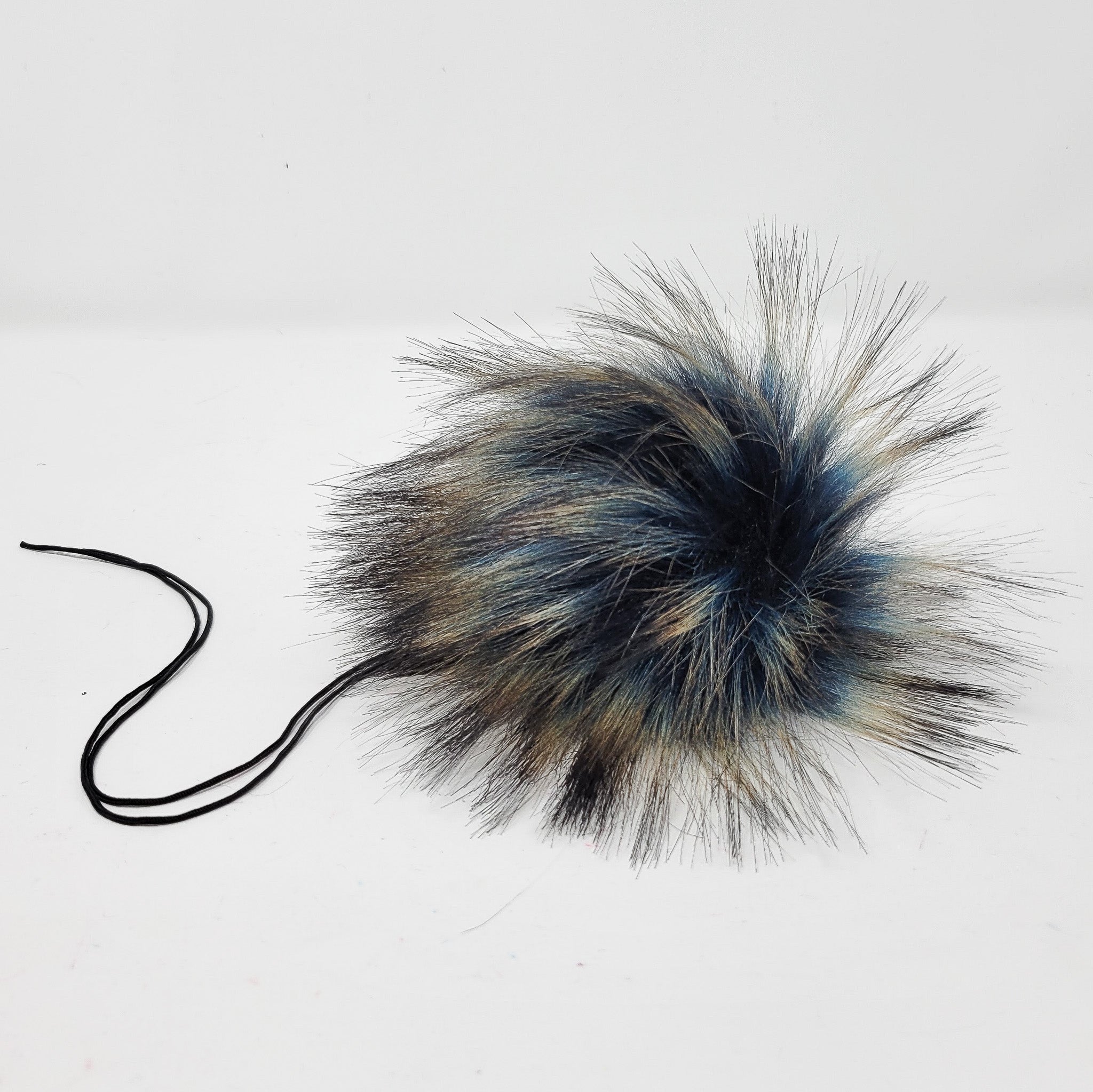 Midnight Blue - Faux Fur Pom Poms