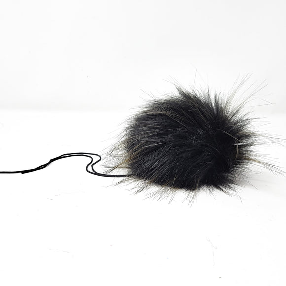 Obsidian - Faux Fur Pom Poms