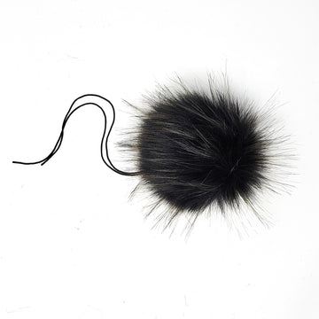 Obsidian - Faux Fur Pom Poms - 0