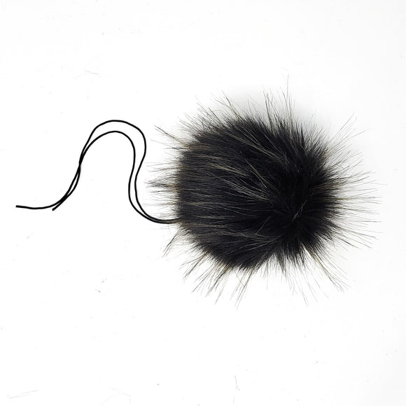 Obsidian - Faux Fur Pom Poms
