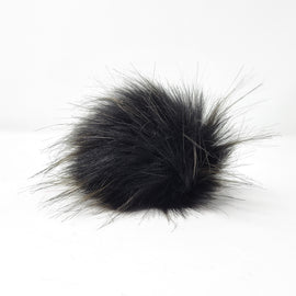 Obsidian - Faux Fur Pom Poms