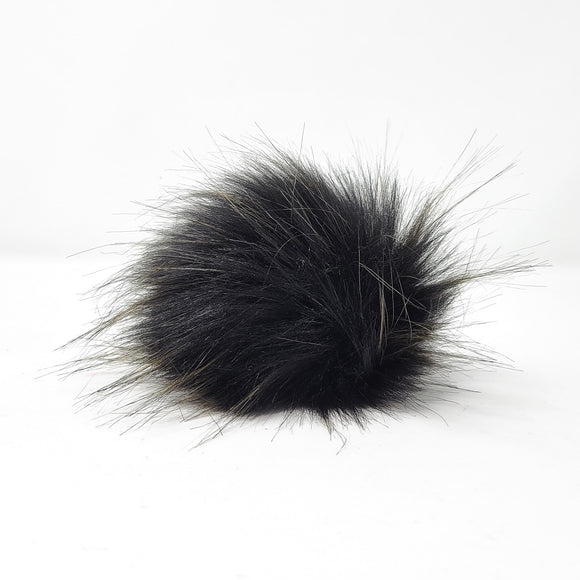 Obsidian - Faux Fur Pom Poms