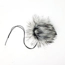 Onyx Faux Fur Pom Poms-4