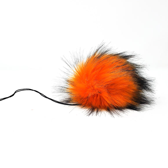 Orange Crush - Faux Fur Pom Poms
