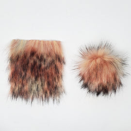 Pink Lemonade - Faux Fur Pre-Cut DIY Squares