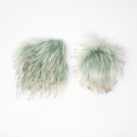 Pistachio - Faux Fur Pre-Cut DIY Squares