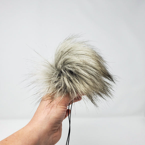 Powder Faux Fur Pom Poms