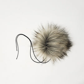 Powder Faux Fur Pom Poms - 0