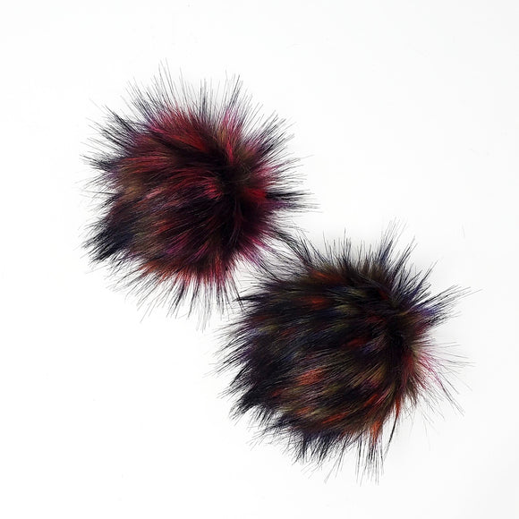 Pyro Faux Fur Pom Poms