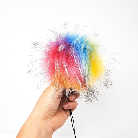 Rainbow - Faux Fur Pom Poms