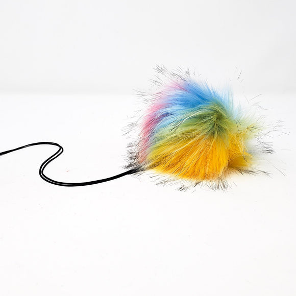 Rainbow - Faux Fur Pom Poms