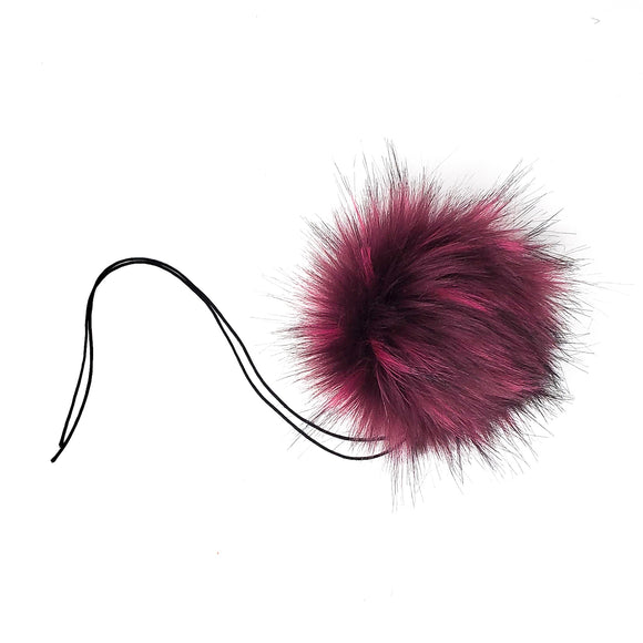 Raspberry 2.0 Faux Fur Pom Poms