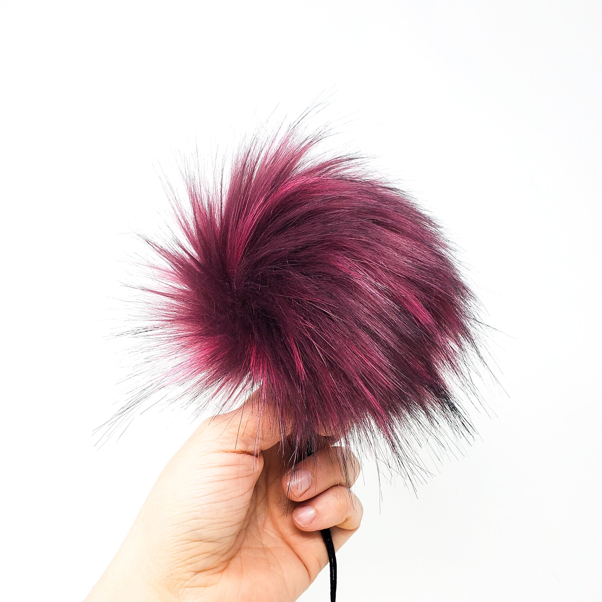 Raspberry 2.0 Faux Fur Pom Poms