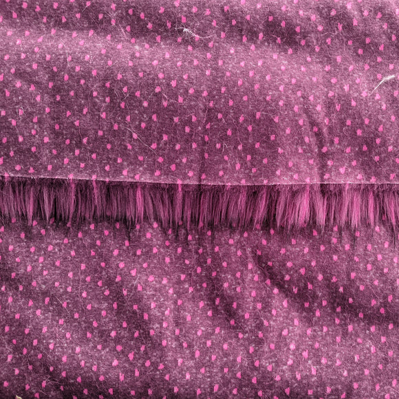 Raspberry 2.0 Fake Fur Faux Fur Fabric by the Metre / Yard