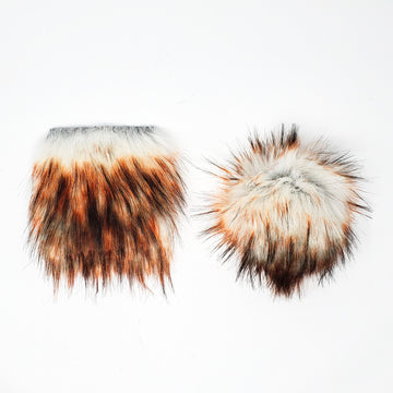 Red Fox - Faux Fur Pre-Cut DIY Squares