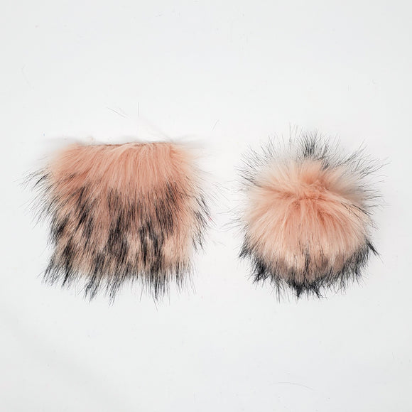 Rosewater - Faux Fur Pre-Cut DIY Squares