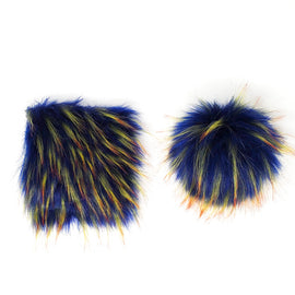 Royal Blue - Faux Fur Pre-Cut DIY Squares