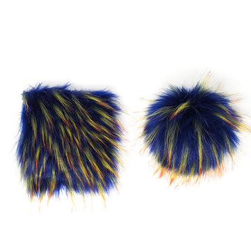 Royal Blue - Faux Fur Pre-Cut DIY Squares