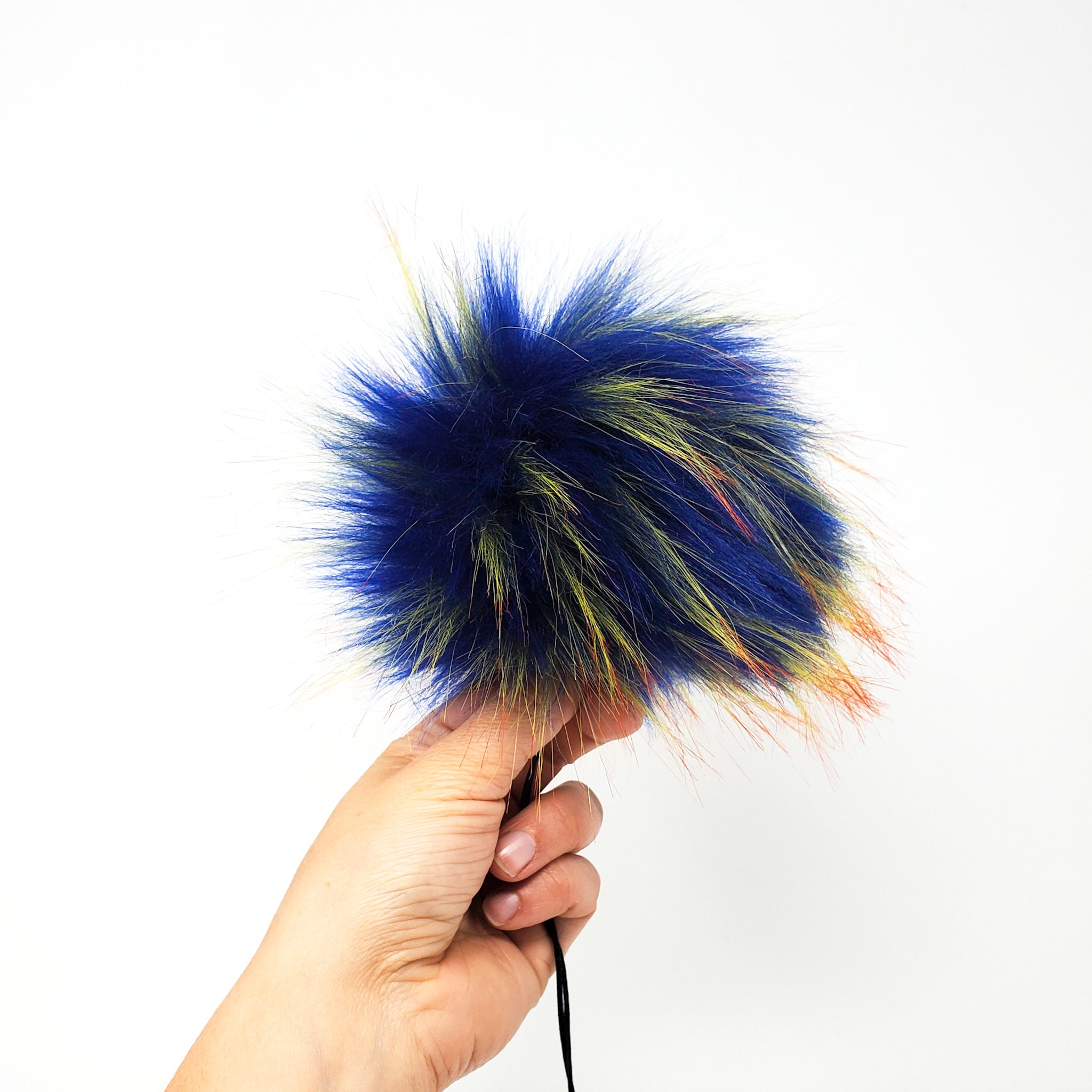 Royal Blue - Faux Fur Pom Poms