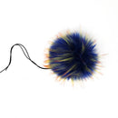 Royal Blue - Faux Fur Pom Poms-2