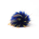 Royal Blue - Faux Fur Pom Poms-1