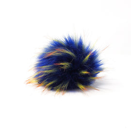 Royal Blue - Faux Fur Pom Poms