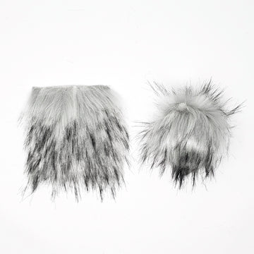 Silver - Faux Fur Pre-Cut DIY Squares
