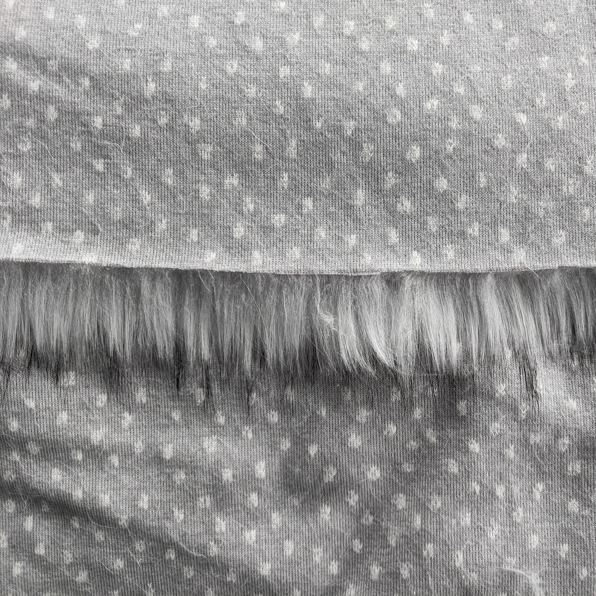 Silver 2.0 Fake Fur Faux Fur Fabric by the Metre / Yard