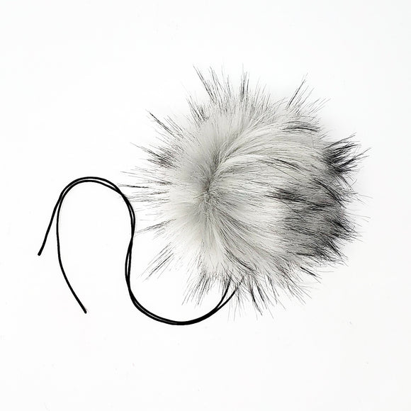Silver 2.0 Faux Fur Pom Poms