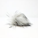 Silver 2.0 Faux Fur Pom Poms-1