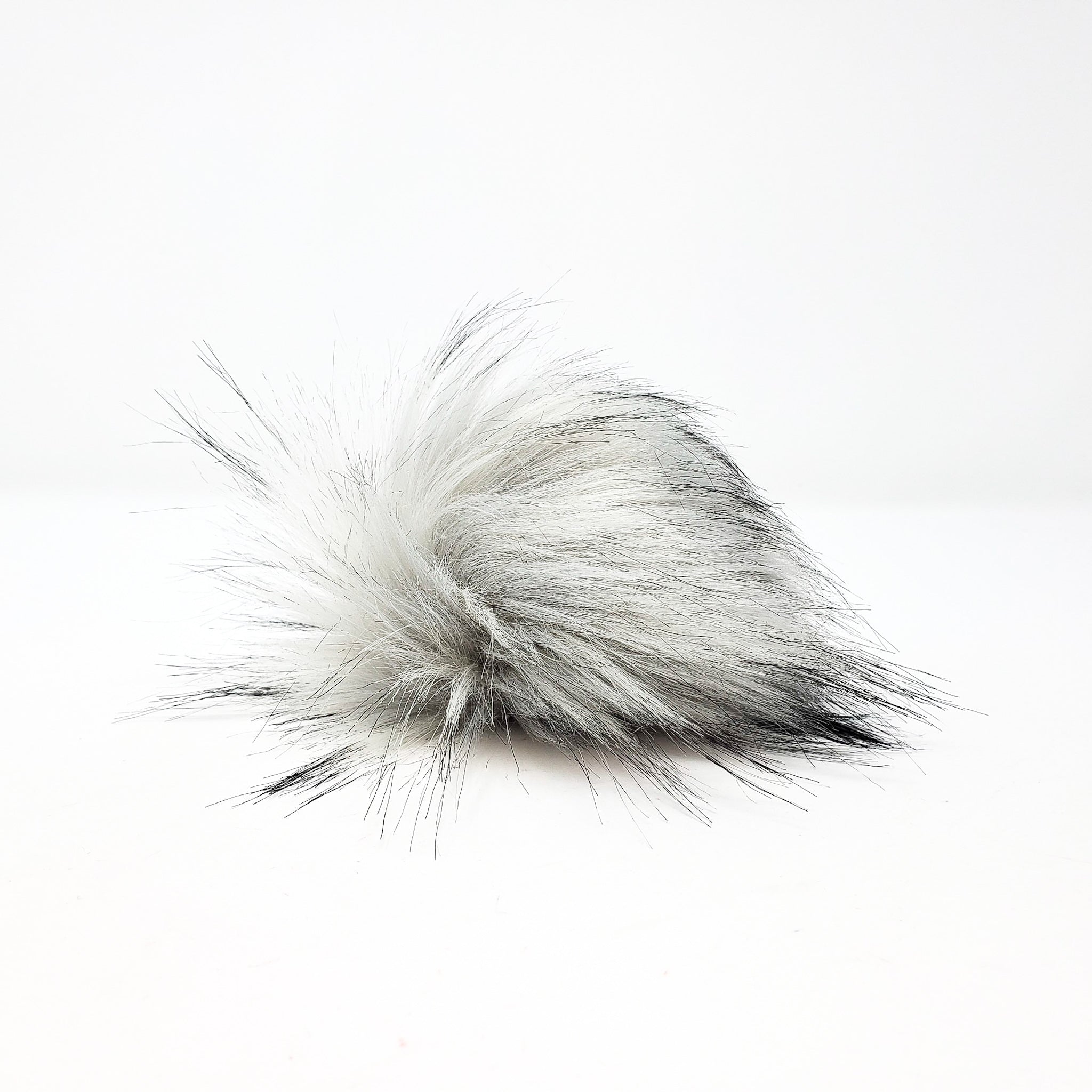 Silver 2.0 Faux Fur Pom Poms