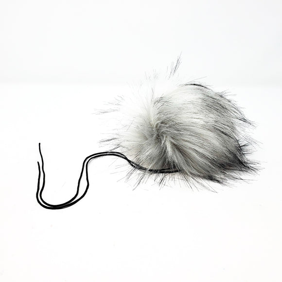 Silver 2.0 Faux Fur Pom Poms
