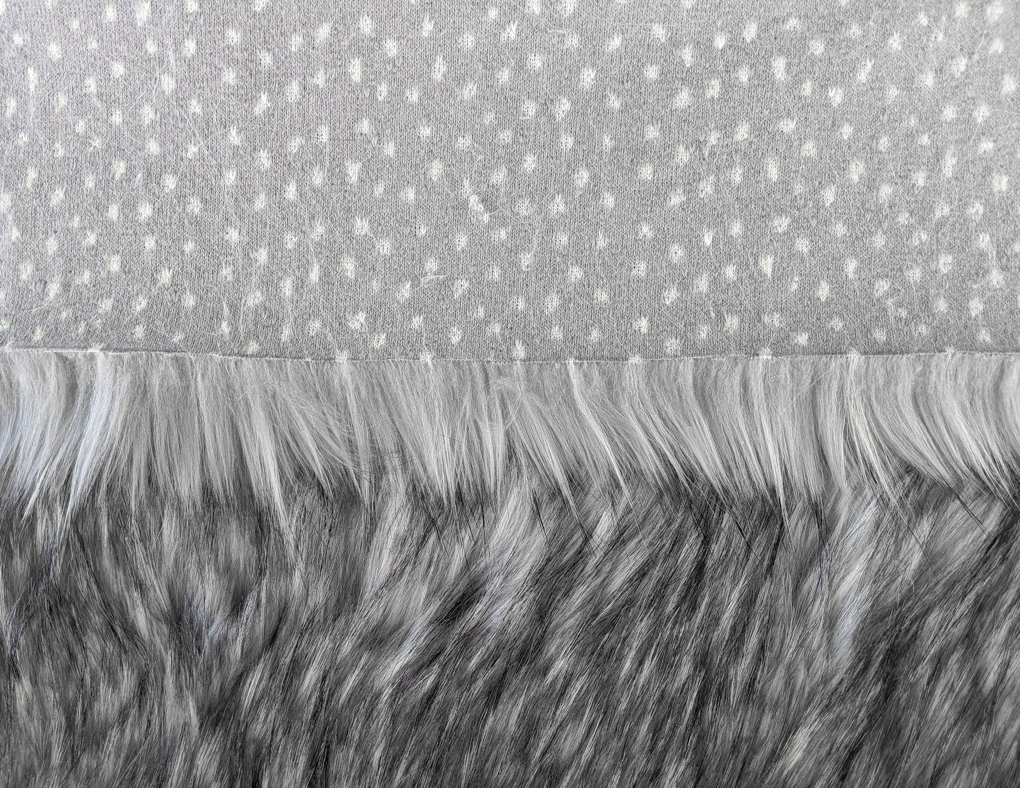 Silver Fake Fur Faux Fur Fabric by the Metre / Yard (ARCHIVED)