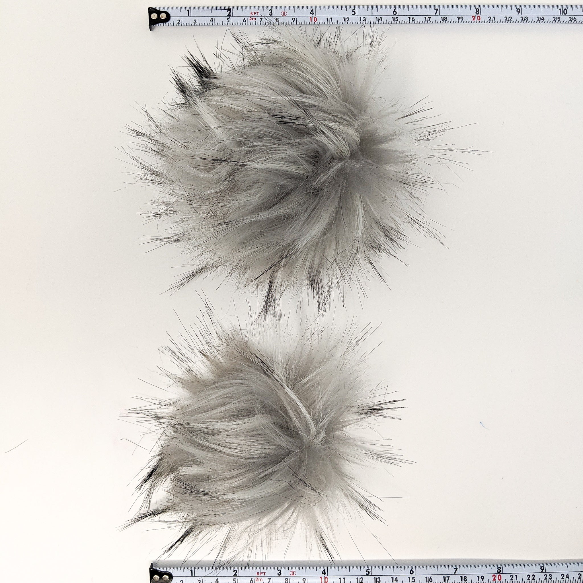 Silver Faux Fur Pom Poms (ARCHIVED)