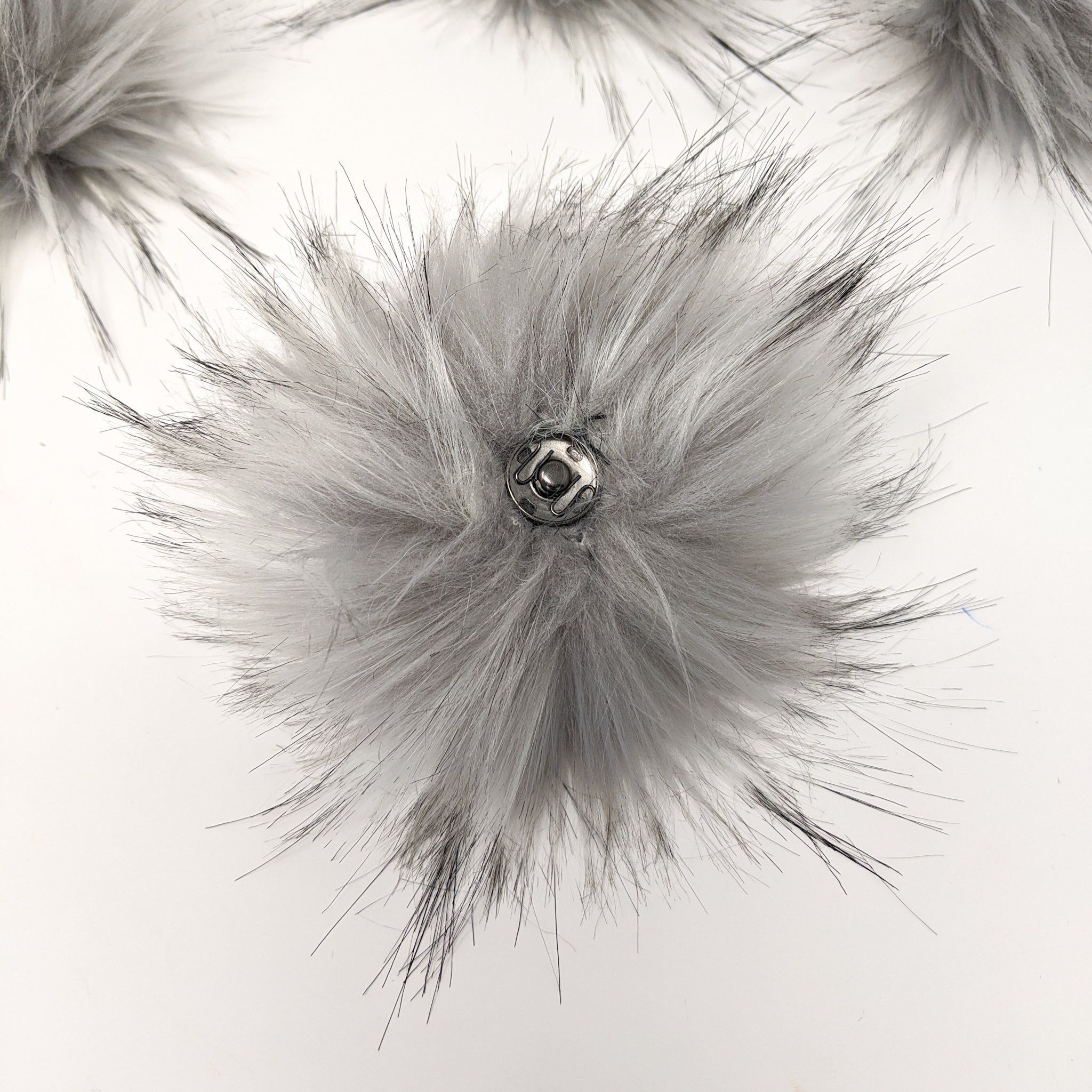 Silver Faux Fur Pom Poms (ARCHIVED)