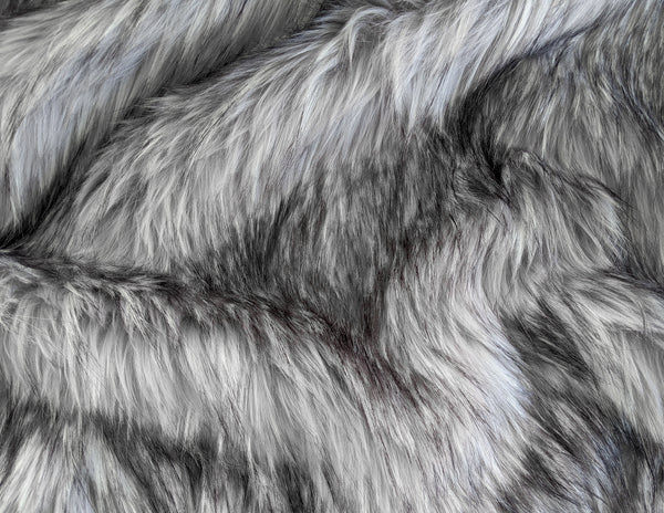 Silver Fake Fur Faux Fur Fabric by the Metre / Yard (ARCHIVED)