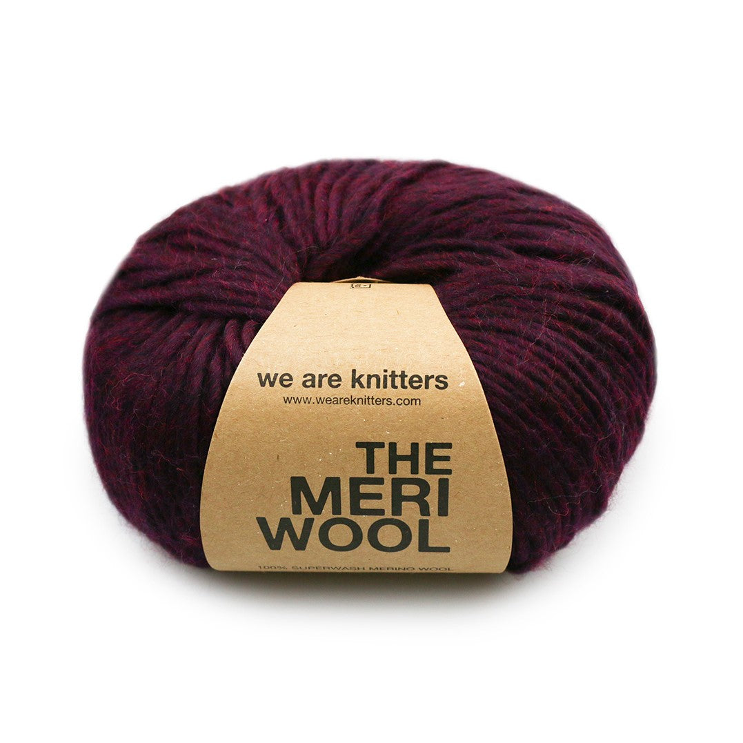 We Are Knitters | The Meriwool | Spotted Bordeaux