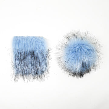 Sky - Faux Fur Pre-Cut DIY Squares