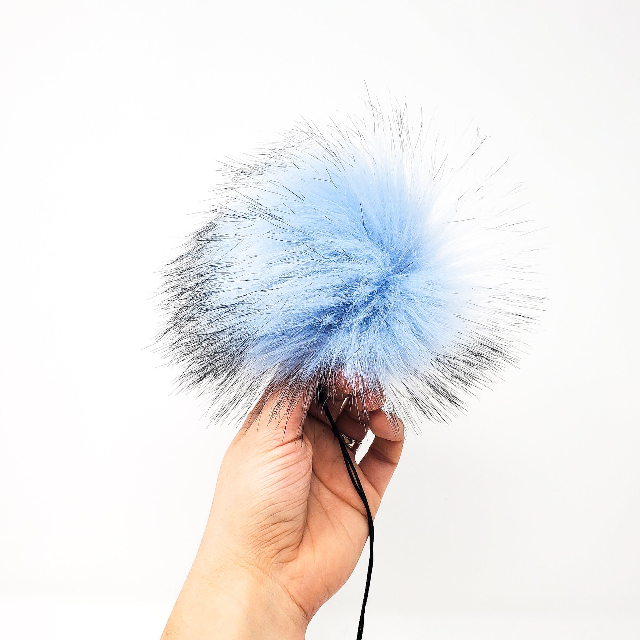 Sky - Faux Fur Pom Poms