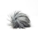 Slate Faux Fur Pom Poms-1