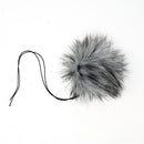 Slate Faux Fur Pom Poms-4