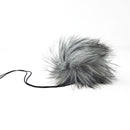 Slate Faux Fur Pom Poms-2