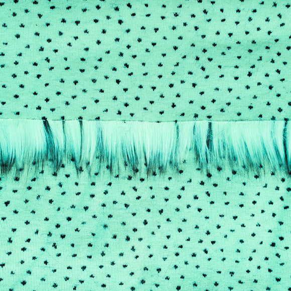 Spearmint Fake Fur Faux Fur Fabric by the Metre / Yard