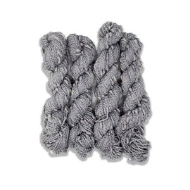 Mini Skein - Sterling - Moon Rock Slub