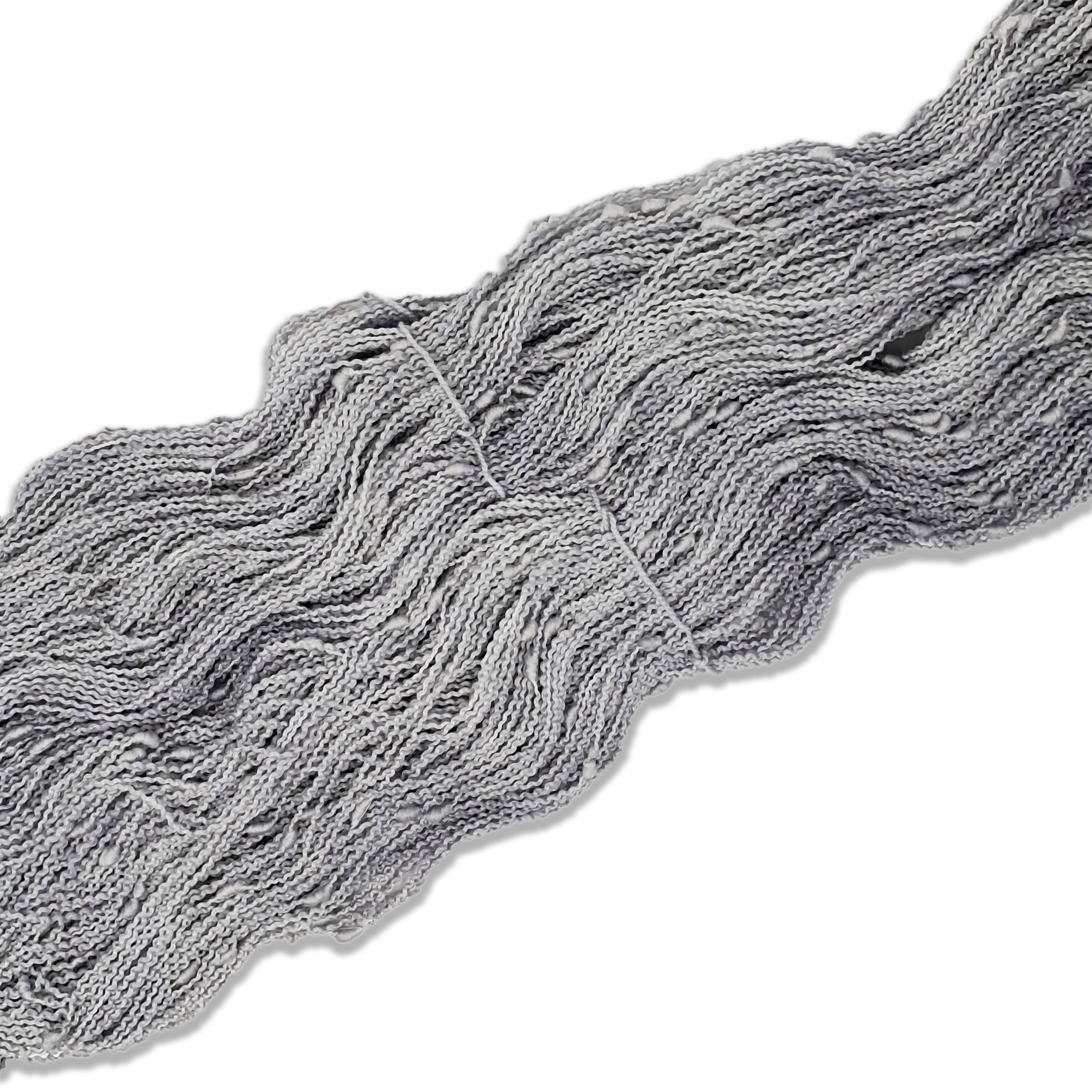 Mini Skein - Sterling - Moon Rock Slub