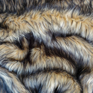 Tan Fake Fur Faux Fur Fabric by the Metre / Yard