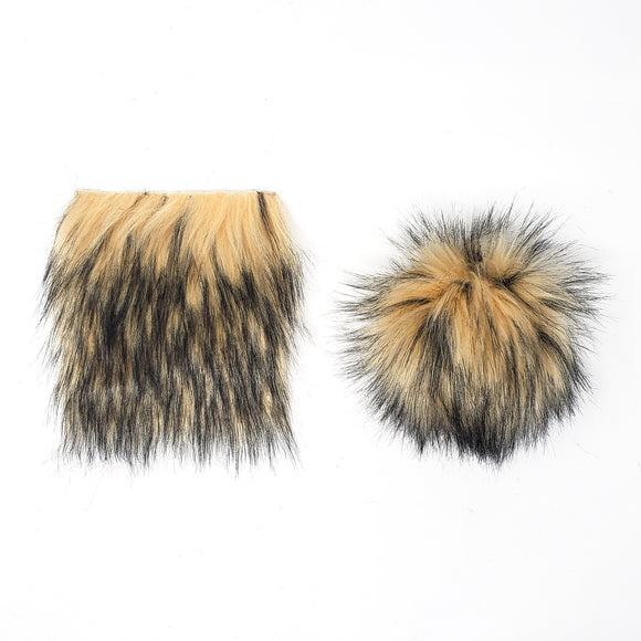 Tan - Faux Fur Pre-Cut DIY Squares